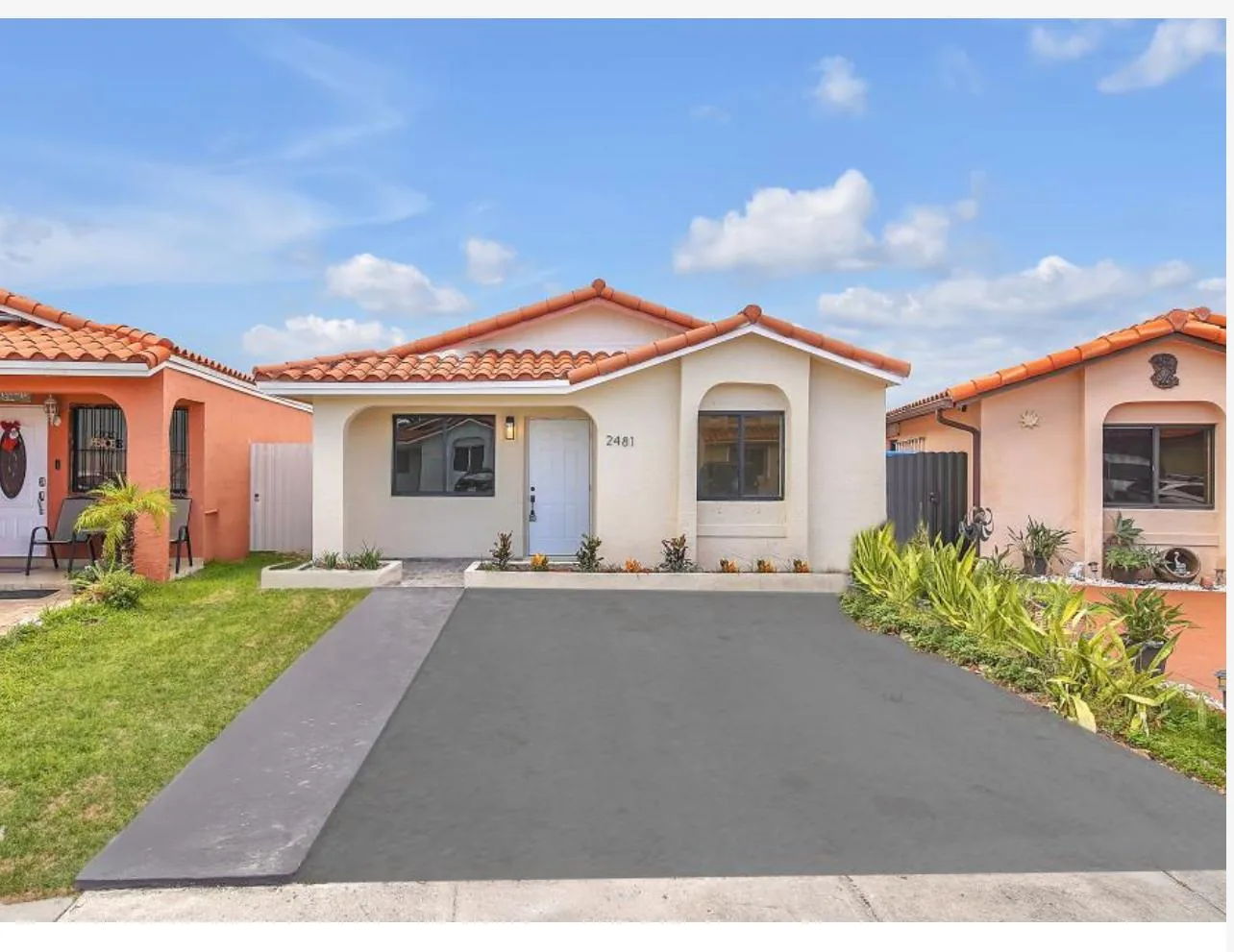 Renovated exterior and entry from a JV residential project